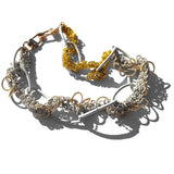 MPR x THE IMAGINARIUM: Gold+White Two-Tone Chain on White Links Necklace