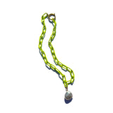 MPR x THE IMAGINARIUM: Neon Yellow Chain Pearl Pendant Necklace