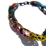MPR x THE IMAGINARIUM: Multi-Color + Golds Chain Links on Black Necklace