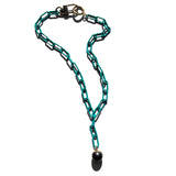 MPR x THE IMAGINARIUM: Peacock Pearl and Teal Lariat Necklace