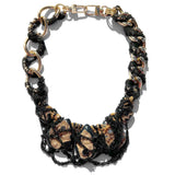 MPR x THE IMAGINARIUM: Druzy Black + Gold Chain Necklace