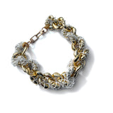 MPR x THE IMAGINARIUM: 3D Crochet Cable Chain White+Gold Necklace