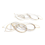Feather Teardrop Hook Earrings (Maxi)