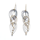 Feather Teardrop Hook Earrings (Mini)