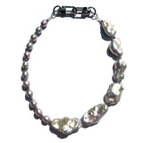 MPR x IMAGINARIUM: Luminescent Grey Baroque Pearl Mix Necklace
