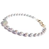 MPR x IMAGINARIUM: Pearl Melange in Silver Sparkle with Multi-Color Sapphire Necklace