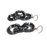 MPR x IMAGINARIUM: Bubble Black Splatter 3 Chain Earrings