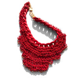 MPR x THE IMAGINARIUM: Red Ziggurat Crochet Chain Necklace