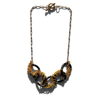 MPR x THE IMAGINARIUM: 5 Black Links with Gold Caviar Necklace