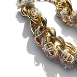 MPR x THE IMAGINARIUM: 3D Crochet Cable Chain White+Gold Necklace