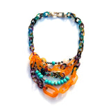 MPR x THE IMAGINARIUM: Orange + Turquoise Pastiche Necklace