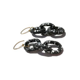 MPR x IMAGINARIUM: Bubble Black Splatter 3 Chain Earrings