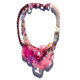 MPR x THE IMAGINARIUM: Hot Pink Rose Quartz + Baroque Pearl Melange Necklace