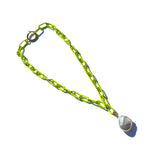 MPR x THE IMAGINARIUM: Neon Yellow Chain Pearl Pendant Necklace