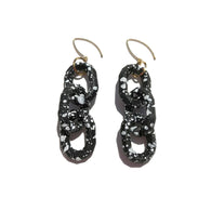 MPR x IMAGINARIUM: Bubble Black Splatter 3 Chain Earrings