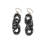 MPR x IMAGINARIUM: Bubble Black Splatter 3 Chain Earrings