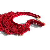 MPR x THE IMAGINARIUM: Red Ziggurat Crochet Chain Necklace