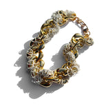 MPR x THE IMAGINARIUM: 3D Crochet Cable Chain White+Gold Necklace