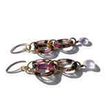 MPR x THE IMAGINARIUM: Lavender Tortoise Amethyst Double Drop Earrings