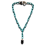 MPR x THE IMAGINARIUM: Peacock Pearl and Teal Lariat Necklace