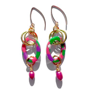 MPR x THE IMAGINARIUM: Tropical Fuschia Pearl Drop Earrings