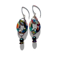 MPR x THE IMAGINARIUM: Iridescent and Peacock Pearl Single Drop Earrings