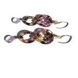 MPR x THE IMAGINARIUM: Lavender Tortoise Amethyst Double Drop Earrings