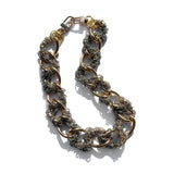 MPR x THE IMAGINARIUM: Steel on Gold Chain on Chain Necklace