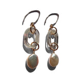 MPR x THE IMAGINARIUM: Opalescent Chain and Light Pink Pearl Drop Earrings