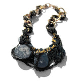 MPR x THE IMAGINARIUM: Druzy Black + Gold Chain Necklace