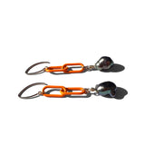 MPR x THE IMAGINARIUM: Peacock Pearl with Neon Orange Chain Earrings