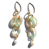 MPR x THE IMAGINARIUM: Opal Acetate with White Pearl Double Drop Earrings
