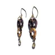 MPR x THE IMAGINARIUM: Lavender + Tortoise with Rutilated Quartz Drop Earrings
