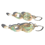 MPR x THE IMAGINARIUM: Opal Acetate with White Pearl Double Drop Earrings