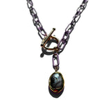 MPR x THE IMAGINARIUM: Lavender and Peacock Pearl Chain Necklace