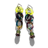 MPR x THE IMAGINARIUM: Chartreuse and Jade Triple Drop Earrings