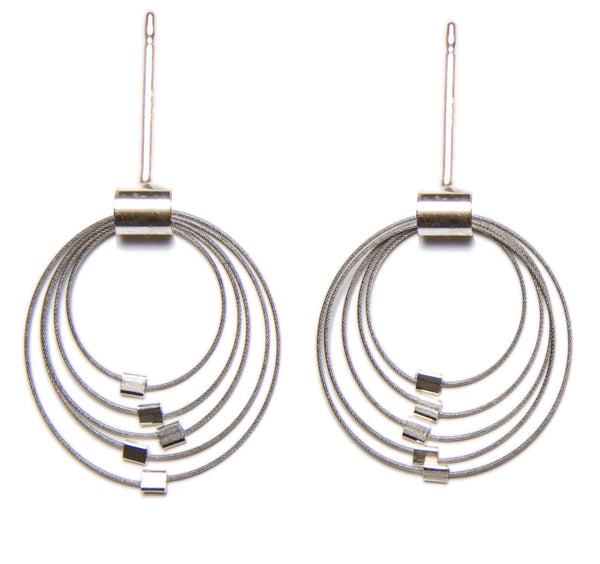 Grad Circle Post Earrings (Mini)