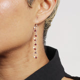 Interlock Hook Earrings with Stones