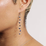 Interlock Hook Earrings with Stones