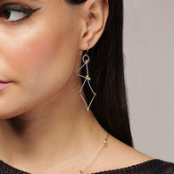 Shape Hook Earrings (Long)