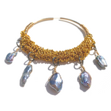 Sea Change Hoop Earrings- Peacock Pearl