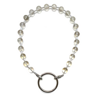 Sea Change Bead Mask Chain Necklace- Clarity