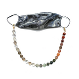 Sea Change Bead Mask Chain Necklace- Ombre Agate