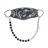 Sea Change Bead Mask Chain Necklace- Yin Yang