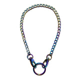 Sea Change Chain Mask Holder Necklace- Rainbow Chain