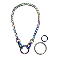 Sea Change Chain Mask Holder Necklace- Rainbow Chain