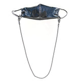 Sea Change Chain Mask Holder Necklace- Silver Stars