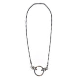 Sea Change Chain Mask Holder Necklace- Silver Stars
