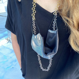 Sea Change Chain Mask Holder Necklace- Clasp on Clasp