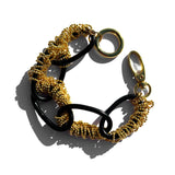 MPR x THE IMAGINARIUM Gold Chain on Black Links Bracelet